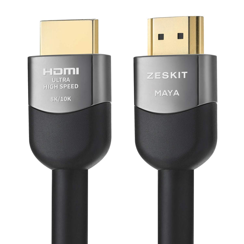 Zeskit Maya 8K 48Gbps Certified Ultra High Speed HDMI Cable 16ft CL3 In Wall Rated, 4K120 8K60 eARC HDR HDCP 2.2 2.3 Compatible with Dolby Vision Apple TV 4K Roku Sony LG Samsung Xbox Series X PS4 PS5 5m/16ft