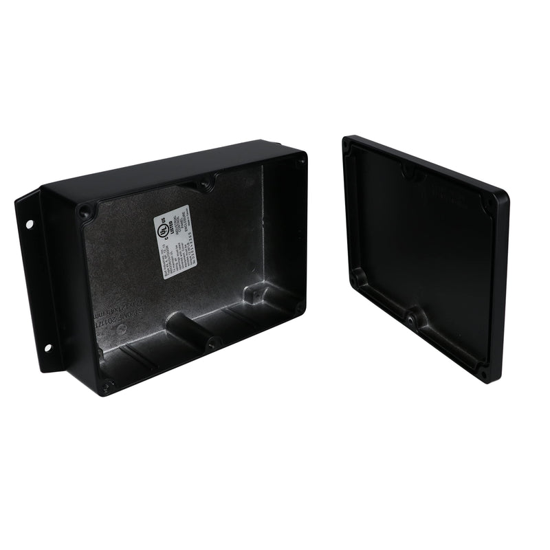 BUD Industries AN-2856-AB IP68 Aluminum Enclosure 6.73" L x 4.76" W, Black