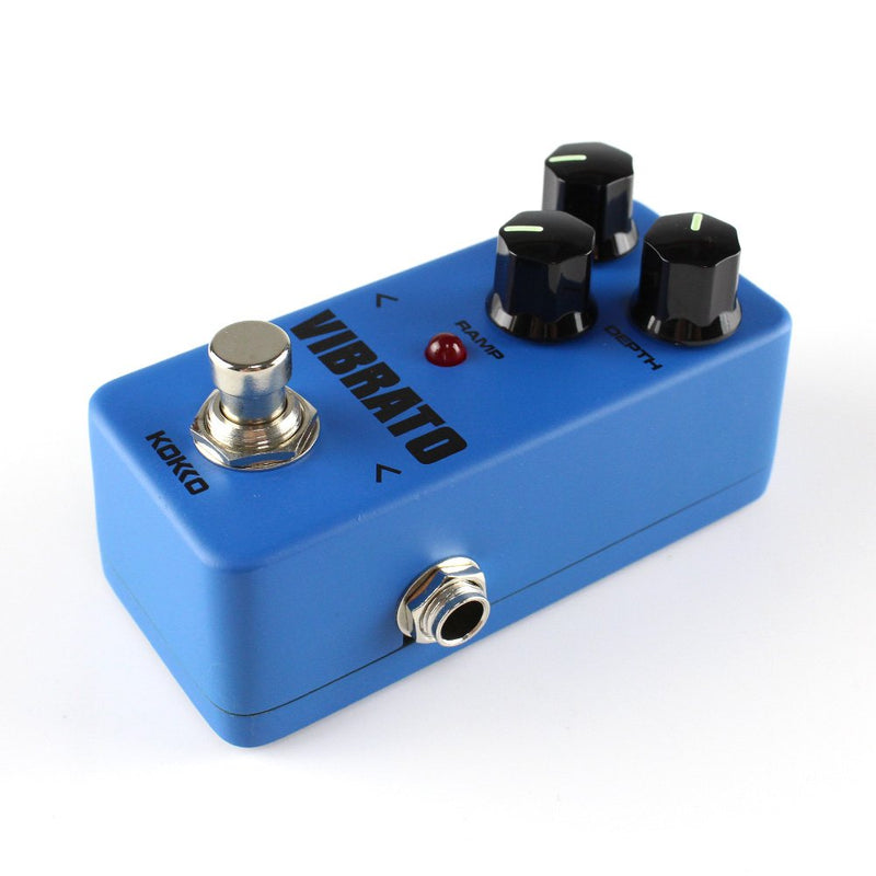 Guitar Mini Effects Pedal Vibrato - Traditional Vibrato Effect Sound Processor Portable Accessory for Guitar and Bass - FVB2