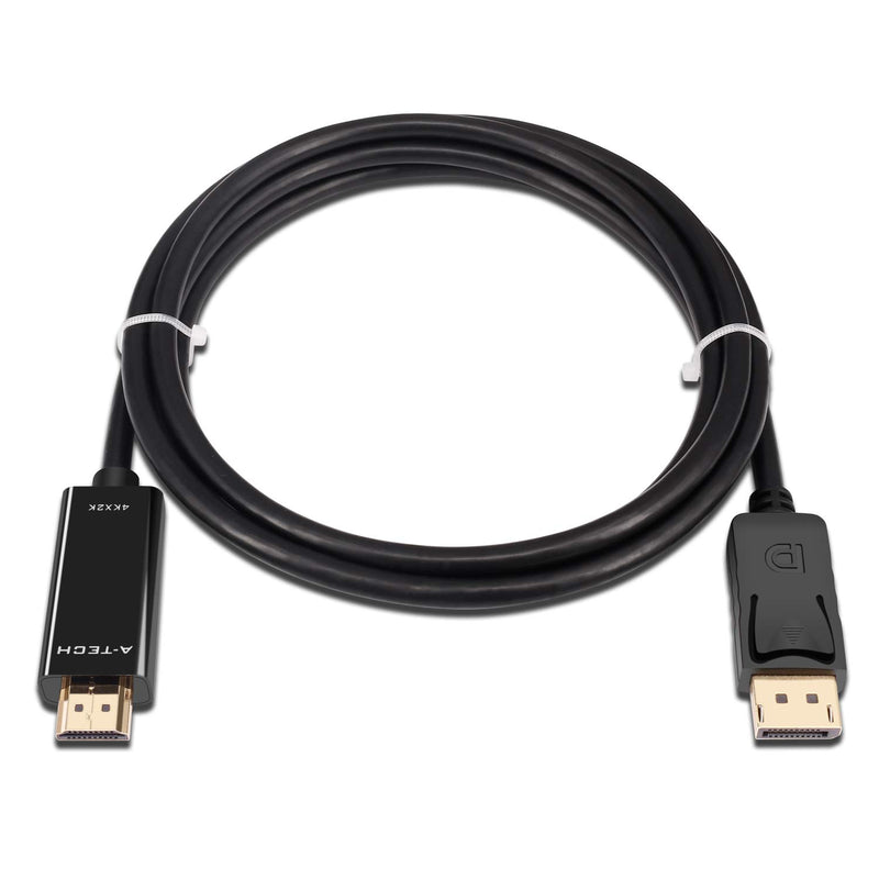 A-technology DisplayPort to HDMI Cable15ft(5m),DP to HDMI Cable 4k,1080P Adapter Converter-Black (15ft) 15ft