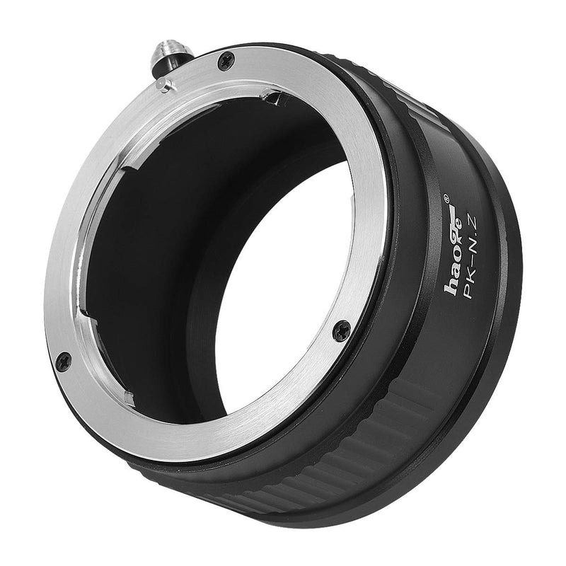 Haoge Manual Lens Mount Adapter for Pentax K PK Lens to Nikon Z Mount Mirrorless Camera Such as Z7II Z6ii Z6 Z7 Z50