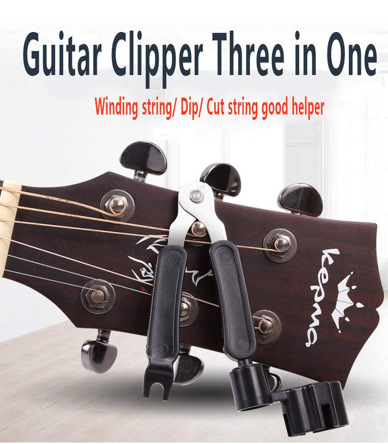 DXIA 3-In-1 Guitar String Winder And Cutter Pin Puller, Premium Multifunctional Guitar String Pin Puller, Guitar Repairing and Adjustment Tool For Any Electric & Acoustic String Instrument