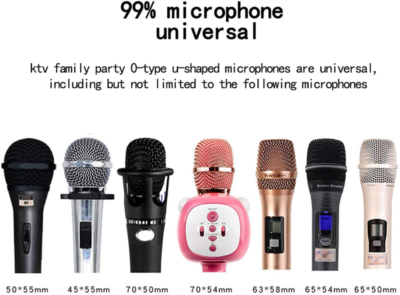 Voarge 200Pcs Disposable Microphone Covers Mic Cover Protective Cap, For Sanitary Mic Covers Perfect for KTV Home Karaoke Bar News Interview Most Handheld Mic (White)