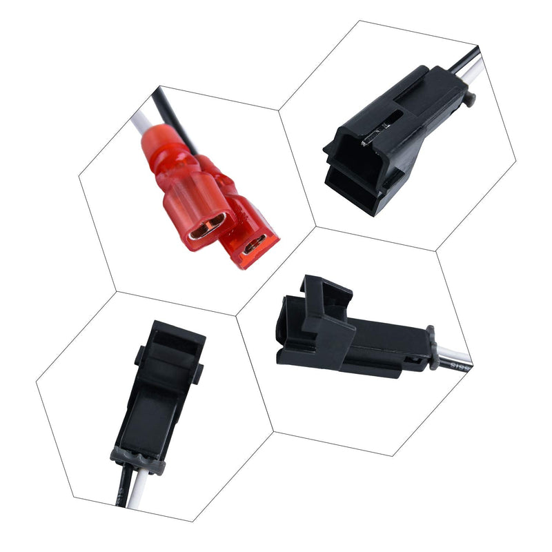 HSTECH 72-4568 2 Pairs (4 Pack) Speaker Harness for Selected General Motor Vehicles Total Adapters 72-4568 Speaker Harness