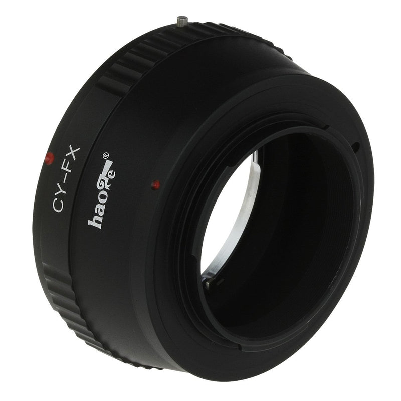 Haoge Lens Mount Adapter for Contax/Yashica C/Y CY Mount Lens to Fujifilm Fuji X FX Mount Camera as X-A5 X-A10 X-A20 X-E1 X-E2 X-E2s X-E3 X-H1 X-M1 X-Pro1 X-Pro2 X-T1 X-T2 X-T3 X-T10 X-T20 X-T30