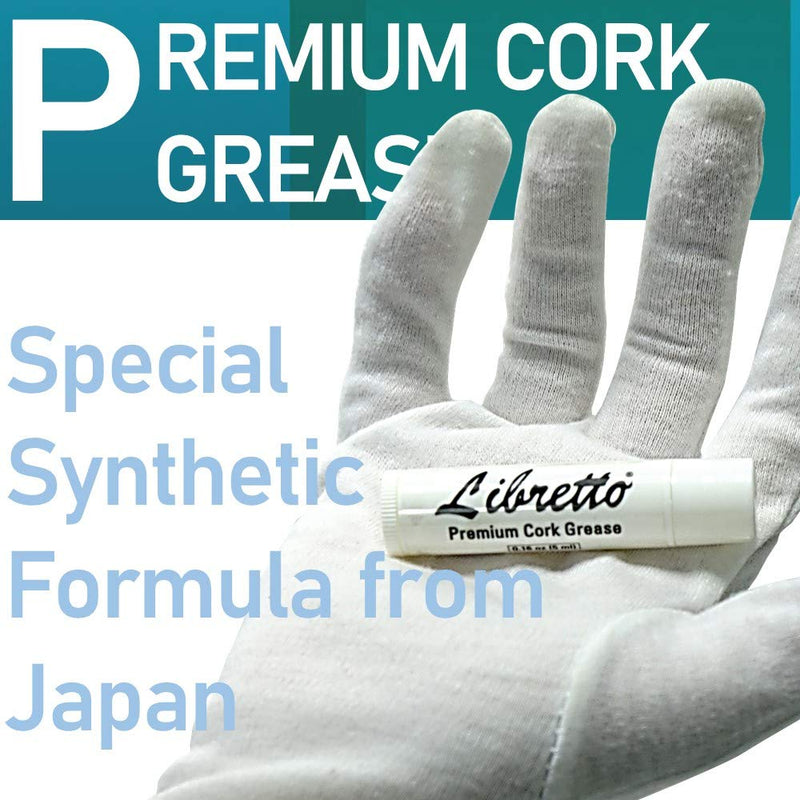 Libretto Clarinet ALL-INCLUSIVE Care Kit: Mouthpiece Brush + Dust Brush + Microfiber Cleaning Cloth + Thumb Rest + Premium Cork Grease, Giftable Handy Case, Time to Clean/Extend Life of your Clarinet!