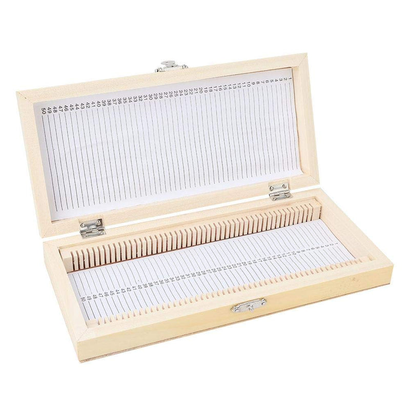 Specimens Slide Box, 50PCS Accommodated Metal Buckle Microscope Slide Box, Non-Polluting for School Student