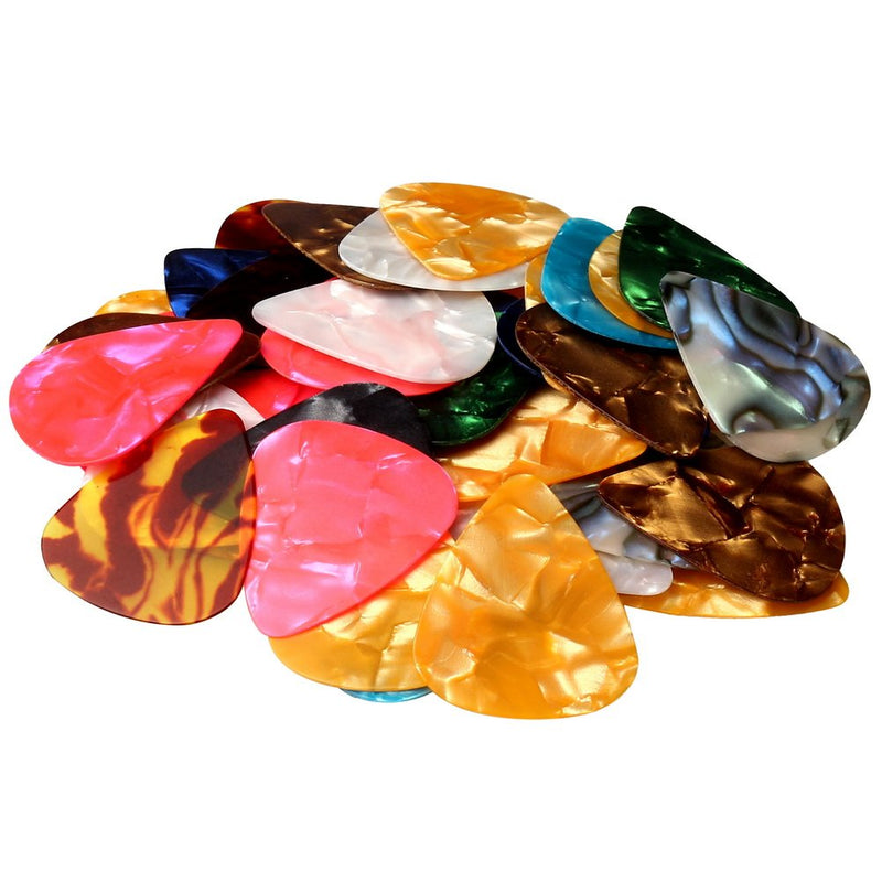 60 PCS Guitar Picks, 3 Different Thickness Abstract Art Colorful Celluloid Guitar Pick Plectrums For Bass, Electric, Acoustic Guitars Includes 0.46mm, 0.71mm, 0.96mm(Color Random)