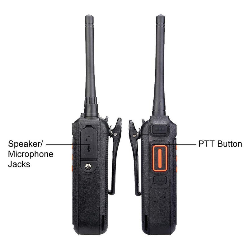 Retevis RT76 GMRS Two Way Radios, 30 Channels Long Range Walkie Talkies, GMRS Base Station Capable, 1400mAh Rechargeable Rugged Handheld Radio (1 Pack) No Screen