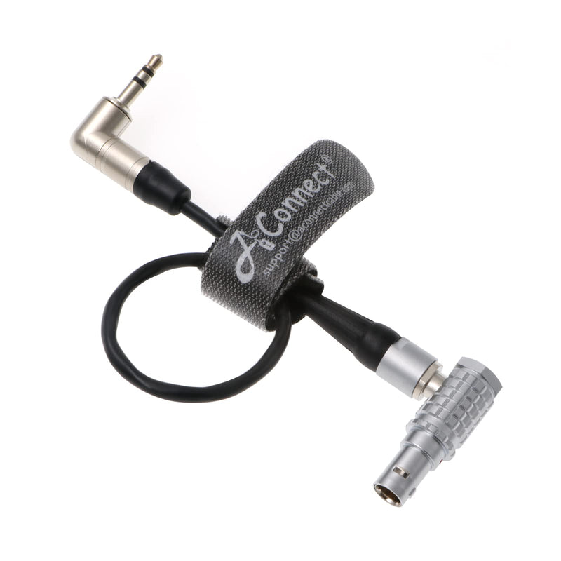 Timecode-Cable for Tentacle-Sync Sound-Devices Timecode from Right Angle 0B 5 Pin Male to 3.5mm TRS 15CM AConnect 5pin to 3.5mm