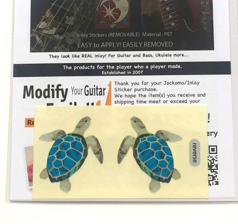 Inlay Stickers for Ukuleles - Sea Turtles (L&R Set),UK-264ST-LR