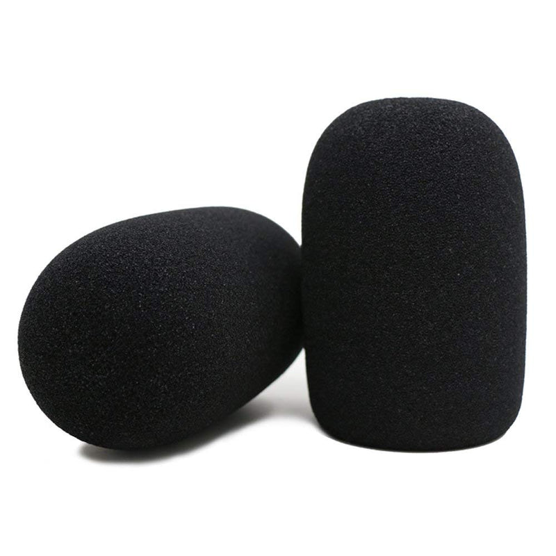 Jieddey Microphone Pop Filter,20 PCS Microphone Windscreen Foam Cover Mic Foam Cover Karaoke Microphone Muffler Black