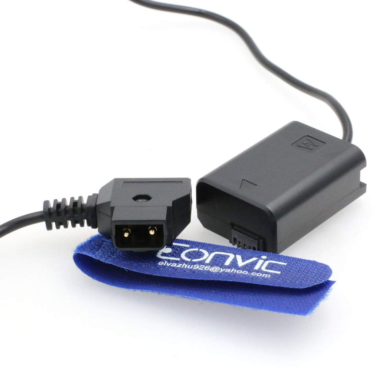 Eonvic D-Tap Dummy Battery NP-FW50 Power Cable Adapter for Sony A7 A7R A7000 NEX5 SLT Cameras Straight Cable