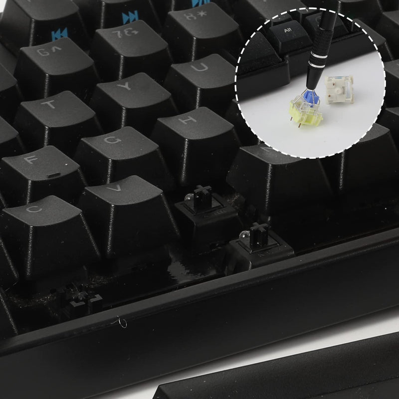HEGAPOJA Mechanical Keyboard Cleaning and Maintenance Tool Kit - 7-Piece Set with keycap Remover and 5g Keyboard Grease