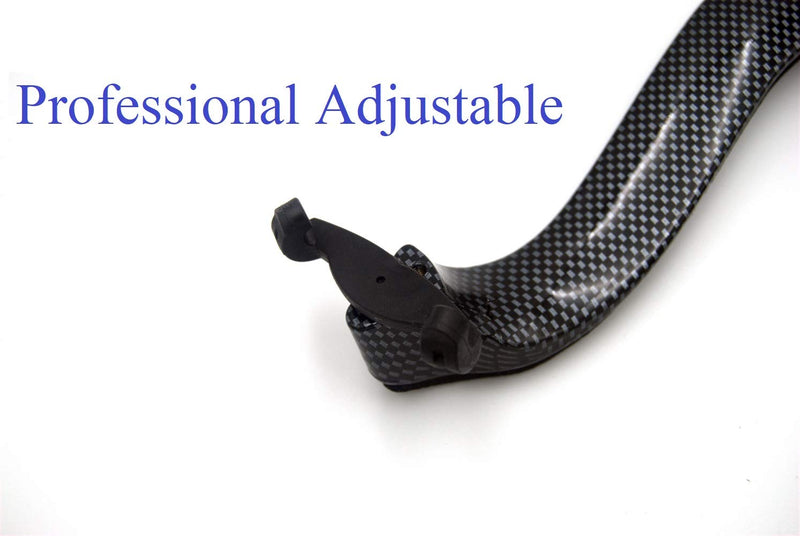 Violin Shoulder Rest Carbon Fiber Look Light for 4/4 and 3/4