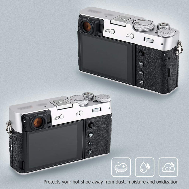 4PCS Silver Camera Hot Shoe Cover Protector Cap for Fujifilm Fuji GFX 50S II XT-30II XT-30 II X-T20 XT-10 X-S10 X100V X100F X100T X100S X-T4 X-T3 X-T2 X-E4 X-E3 X-E2S X-T200 X-T100 X-A7 X-Pro3 X-Pro2