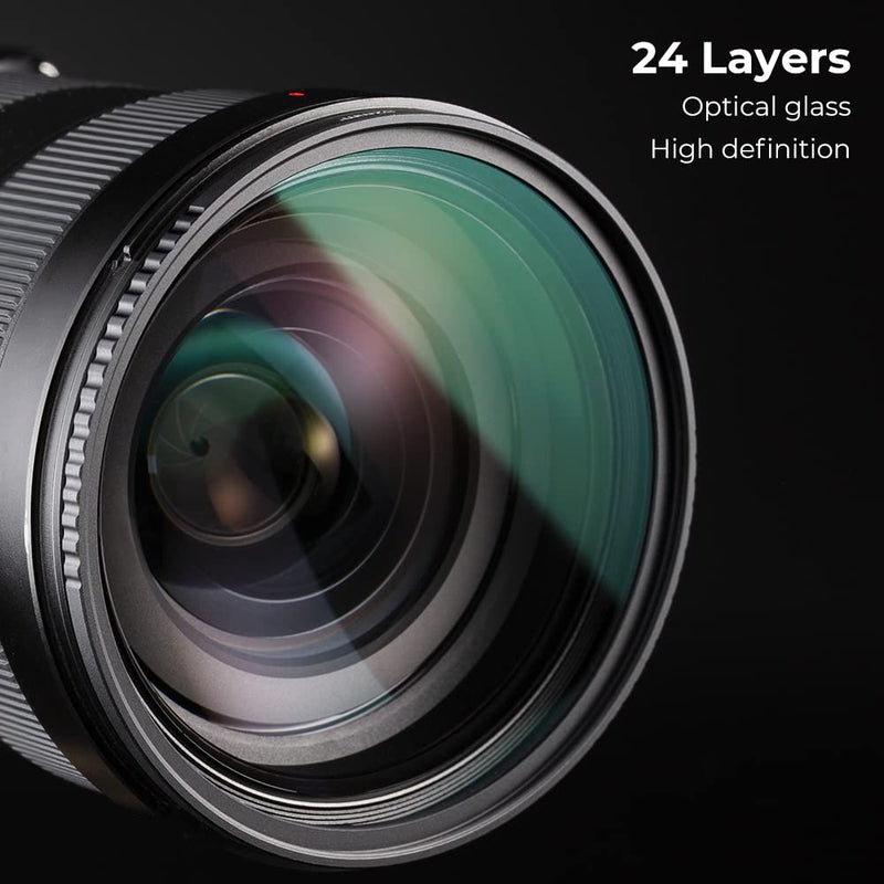 K&F Concept 82mm MC UV Protection Filter Ultra-Slim 24-Layer Multi Nanometer Coated UV Filter Waterproof for 82mm Camera Lens