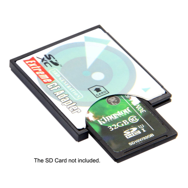 CY SD SDHC SDXC to CF Compact Flash Memory Card Adapter Reader Type I High-Speed Extreme CF to SD Card Reader Adapter blue