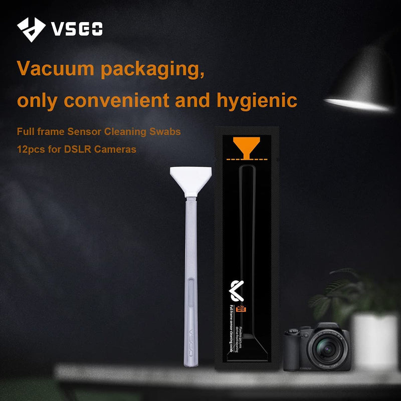 [AUSTRALIA] - VSGO 24 Pcs Digital Camera Cleaning Swab Full Frame Sensor Cleaning Swabs Dry CCD CMOS Clean Swab for Nikon Sony Canon DSLR Camera Clean Digital Camera 