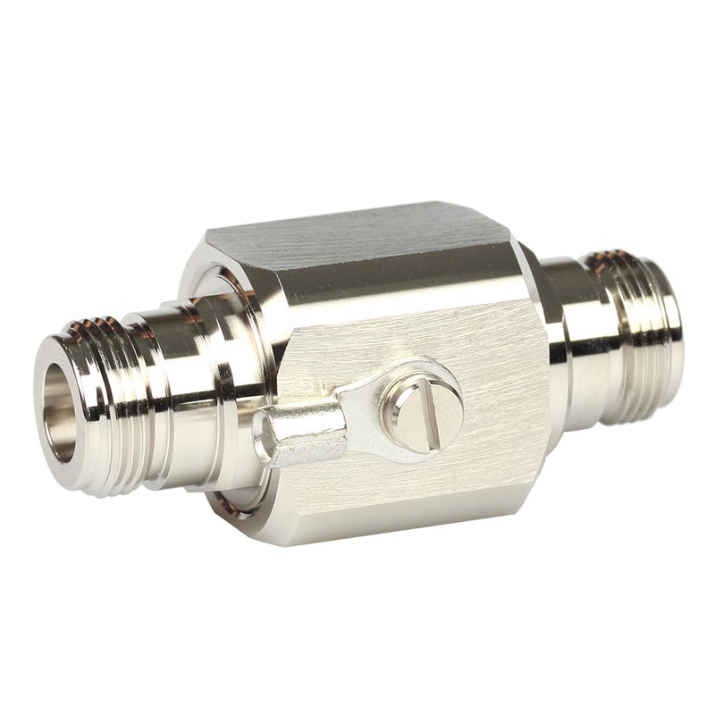 RFiotasy Lightning arrestor N Female to Female 50 Ohm Lightning Surge Protector with 90 V Gas Tube DC-3GHz
