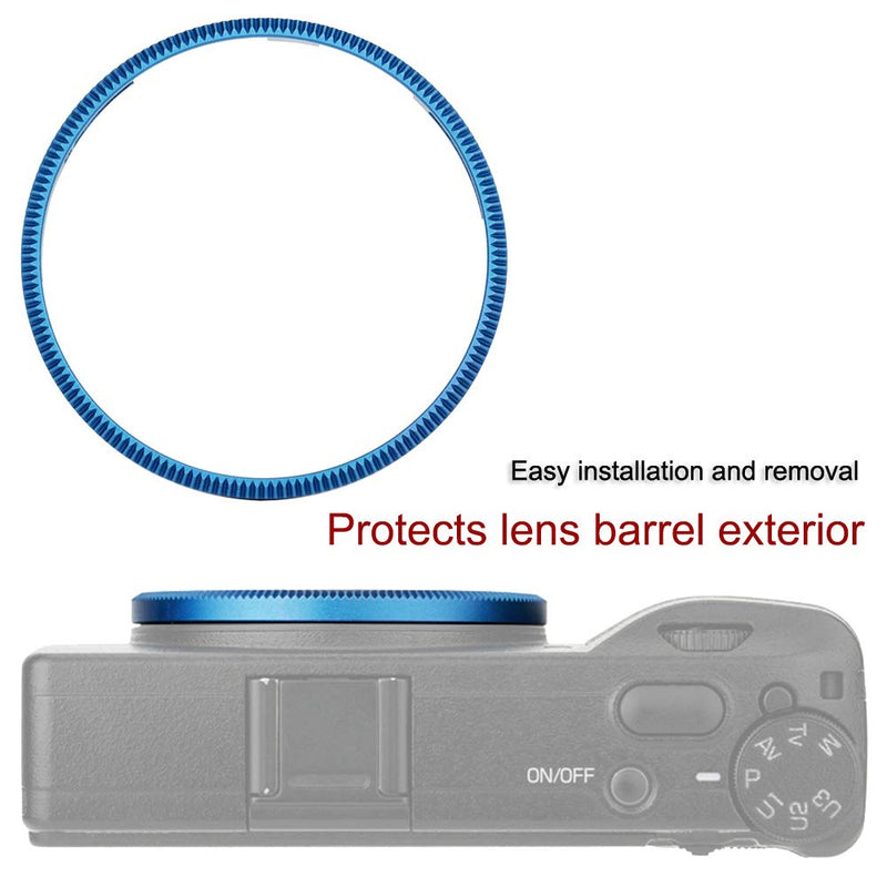 Metal Ring Cap Cover for Ricoh GR III GRIII GR3, Metal Anti-Lost Spare Ring Replace Ricoh GN-1 Ring Cap-Blue BLUE