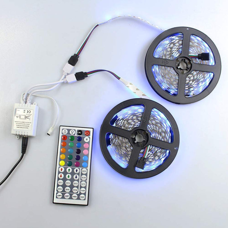 [AUSTRALIA] - RGBZONE 2-Port 44 Keys Wireless IR Remote Controller with Receiver for RGB 3528 5050 LED Light Strip - Dual Outputs 