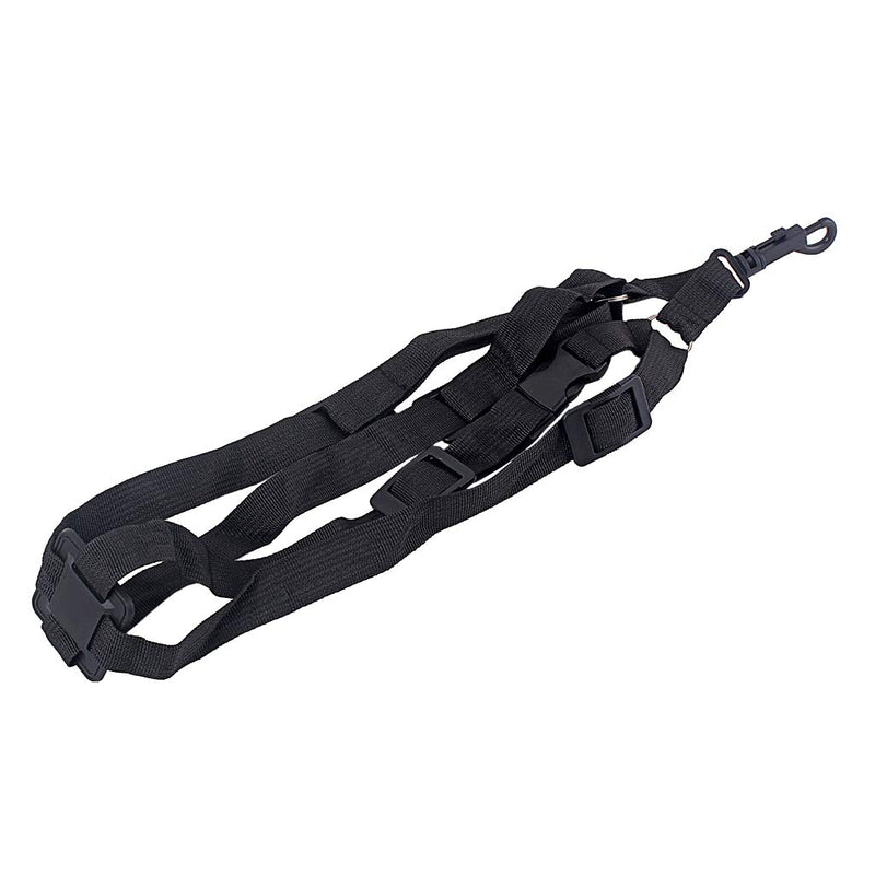 Alnicov Adjustable Saxophone Leather Shoulder Belt Sax Neck Strap Thicken Widen