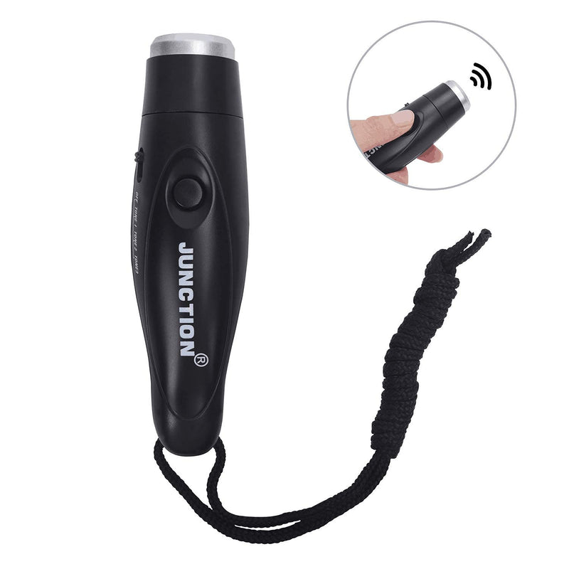 XREXS Electronic Whistle Handheld Emergency Survival 3-Tone Sport Whistle with Lanyard for Referee Coaches P.E. Teacher Training Outdoor Camping Personal Professional Dog Whistle (Black)