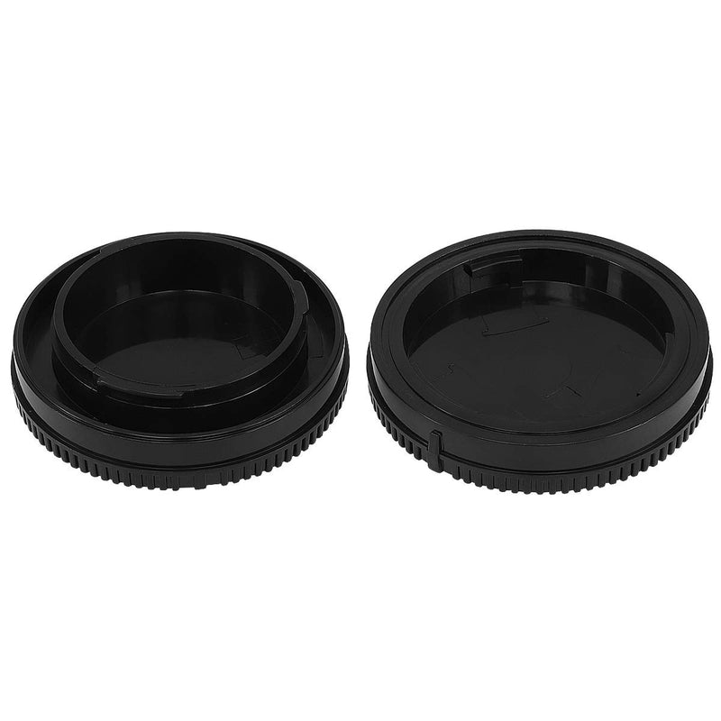 Haoge Camera Body Cap and Rear Lens Cap Cover Kit for Sony E NEX Mount Camera Lens Such as a5100 a6000 a6100 a6400 a6500 a6600 A7 A7R A7S A7II A7RII A7SII A7III A7RIII A7RIV A9 A9II FS5 FS7 VG30 for Sony E Mount