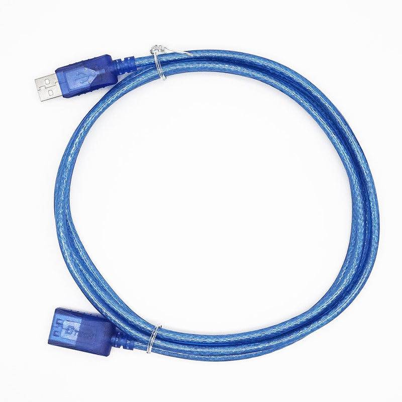 DTECH 6ft USB Extension Cable USB Male to Female Cord 2.0 Type A Port (6 Feet, Blue) 1 Pack