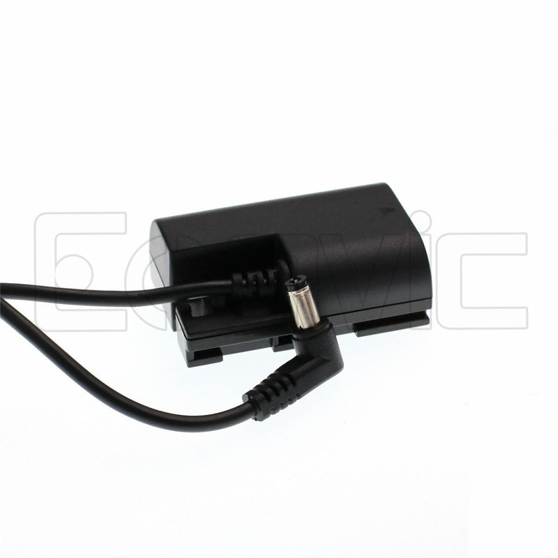 Eonvic DC LP-E6 Dummy Battery Adaptor Power Coiled Cable for for Canon 5D3 5D2 7D 60D