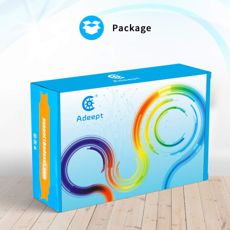 Adeept Upgrade Ultimate Starter Kit for Raspberry Pi 4 3, Raspberry Pi Kit, Python C Code, 40 Projects, DIY Electronic Components Kit with 480 Pages PDF Manual UpgradeUltimate Starter Kit for RPi