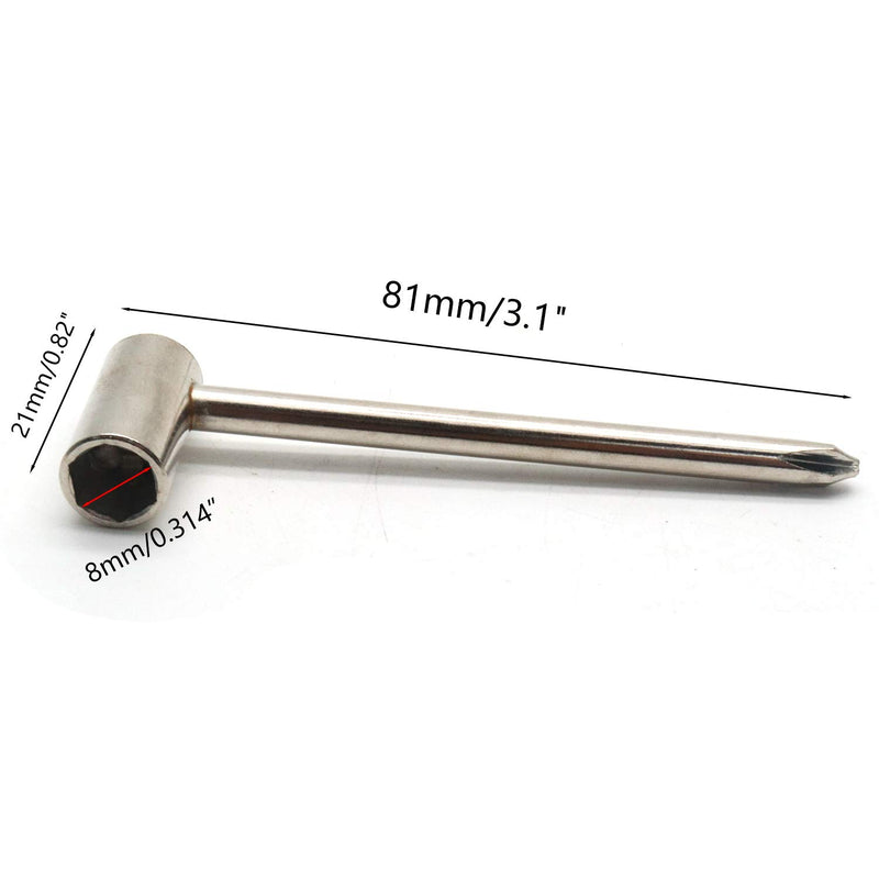 Timiy Guitar Truss Rod Box Repair Adjustment Wrench Set Neck Adjustment Luthier Tool -Pack of 3 V3