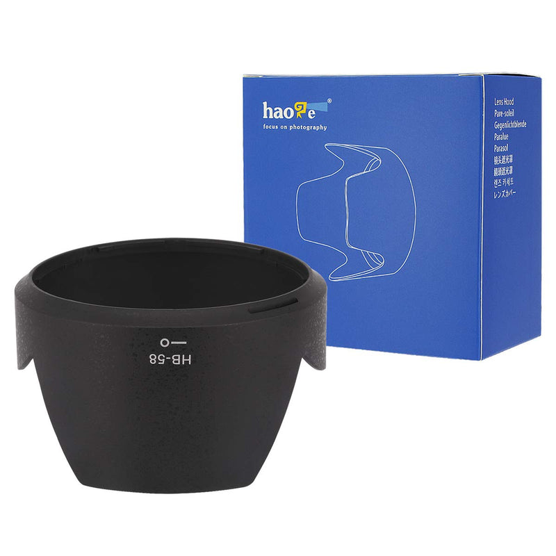 Haoge Bayonet Lens Hood for Nikon Nikkor AF-S 18-300mm f3.5-5.6G ED IF VR DX Lens Replaces Nikon HB-58