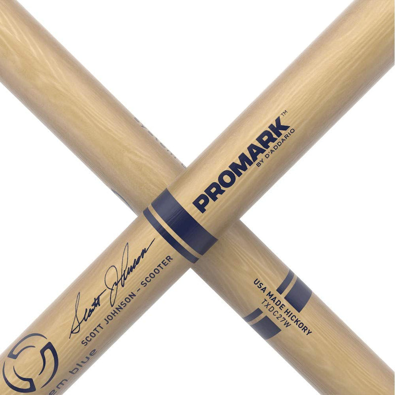 ProMark TXDC27W Promark System Blue Scott Johnson Scooter Drumsticks DC27 - Scooter