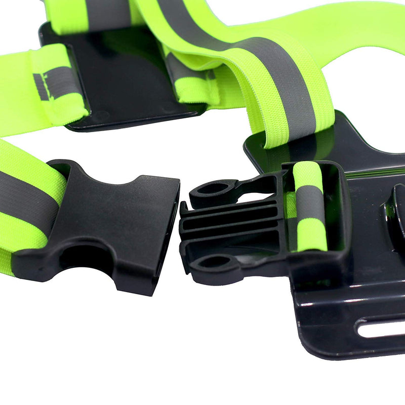 Supkeyer Cellphone Selfie Reflective Vest Chest Strap Mount Harness for Gopro Hero/Sony Action Cam/Cell Phone/iPhone 13 12 11 XR XS Max X 8 7 6 Plus/Samsung LG Huawei for Outdoor Sports,Running
