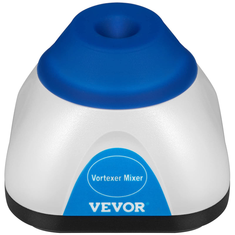VEVOR Vortex Mixer, 3000RPM Mini Vortex Mixer Shaker, Touch Function Scientific Lab Vortex Shaker, Mix Up to 50ML, 6mm Orbital Diameter for Test Tube, Tattoo Ink, Nail Polish, Eyelash Adhesives, Paint Blue