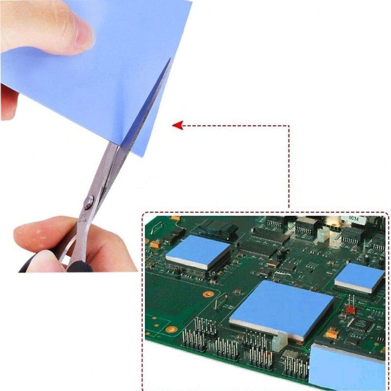 DAOKI 89PCS Heatsink Kit Small Cooling Heat Sink for CPU GPU VGA RAM VRAM VRM IC Module PCB with Thermal Conductive Tape，Tweezers