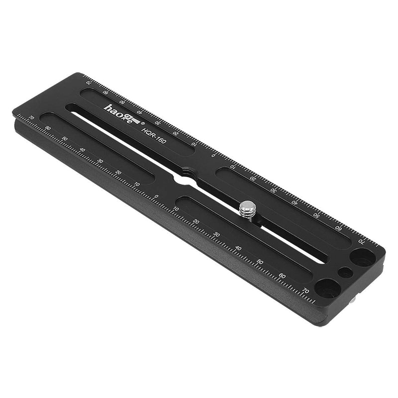 [AUSTRALIA] - Haoge HQR-160 160mm Multi-Purpose Long Quick Release Extender Rail Sliding Plate for Camera Tripod Ballhead Clamp fit RRS Benro Arca Swiss Sunwayfoto 