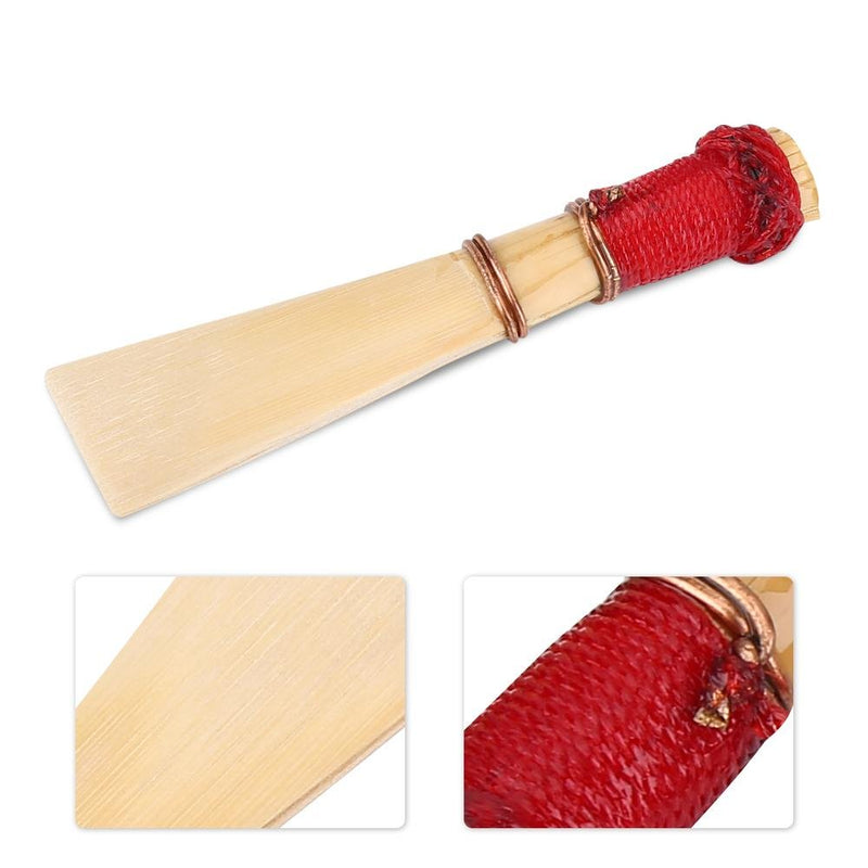 Alomejor 5 Pcs Bassoon Reeds Bamboo Bassoon Reeds Medium Strength 57mm Reed Length Bassoon Instrument Accessories