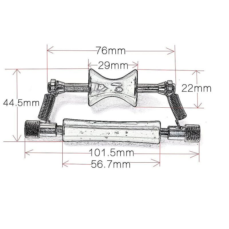 Alnicov Guitar Rolling Capo Sliding Capo Adjustable Capo for Acoustic Electric Guitar Ukulele Banjo