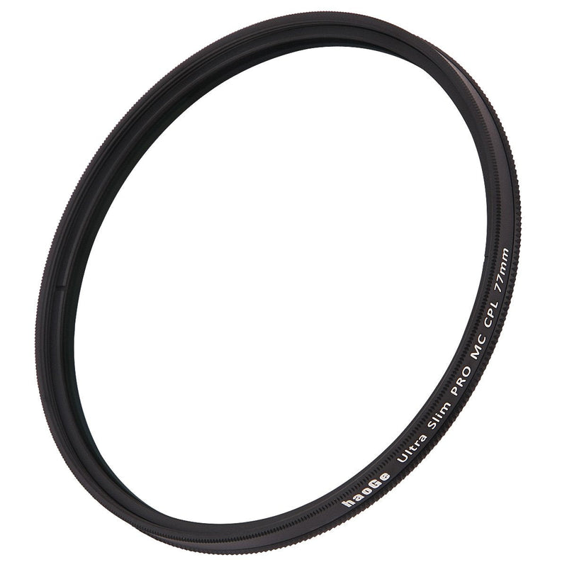 Haoge 77mm MC CPL Multicoated Circular Polarizer Polarizing Lens Filter for Canon 70-200mm f/2.8L, 17-40mm f4L, 100-400mm f/4.5-5.6L, 24-105mm f/3.5-5.6, 24-105mm f/4L is, 24-70mm f/4L Lens