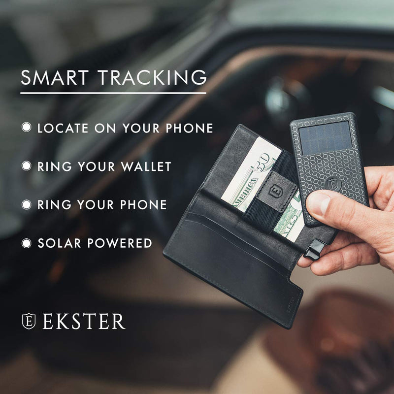 Ekster: Tracker Card - Solar Powered Wallet Tracker- GPS and Bluetooth - Two-Way Ringer