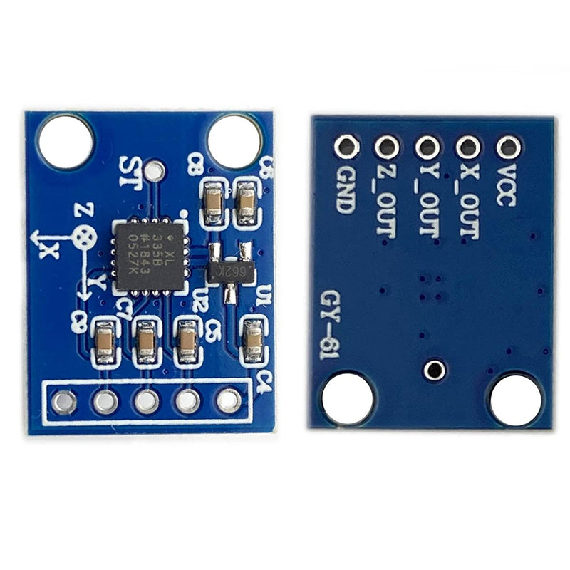 Kiro&Seeu ADXL335 3-Axis Accelerometer Angular Transducer Sensor Module Analog Output Compatible with Ar-duino, (DXL335-MD-1P)