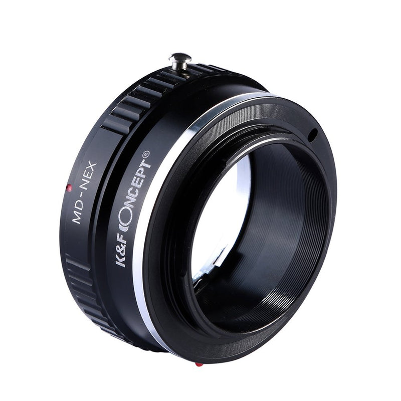 K&F Concept Lens Mount Adapter Compatible with Minolta MD MC Lens to NEX E-Mount Camera,fits a6500 a6600 a6300 a6000 a7 Black