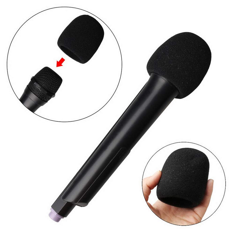 SUMAJU 10pcs Microphone Windscreen, Handheld Stage Microphone Foam Cover Colorful Microphone Sponge Cover for Karaoke DJ(5 Colors)