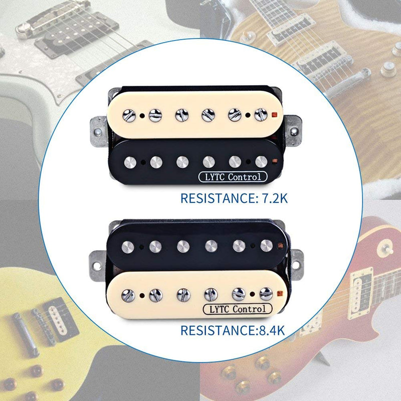 ASCENDAS HS2 Electric Guitar Double Coil Alnico 5 Humbucker Pickups Neck and Bridge Set for Gibson Les Paul Replacement