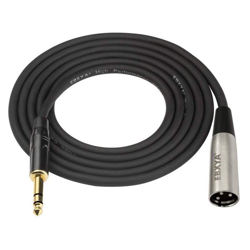 [AUSTRALIA] - EBXYA 1/4" TRS to XLR Male Balanced Mic Microphone Cable 6ft, 2 Packs 2 Packs of 1/4 TRS to XLR Male 6 Feet 