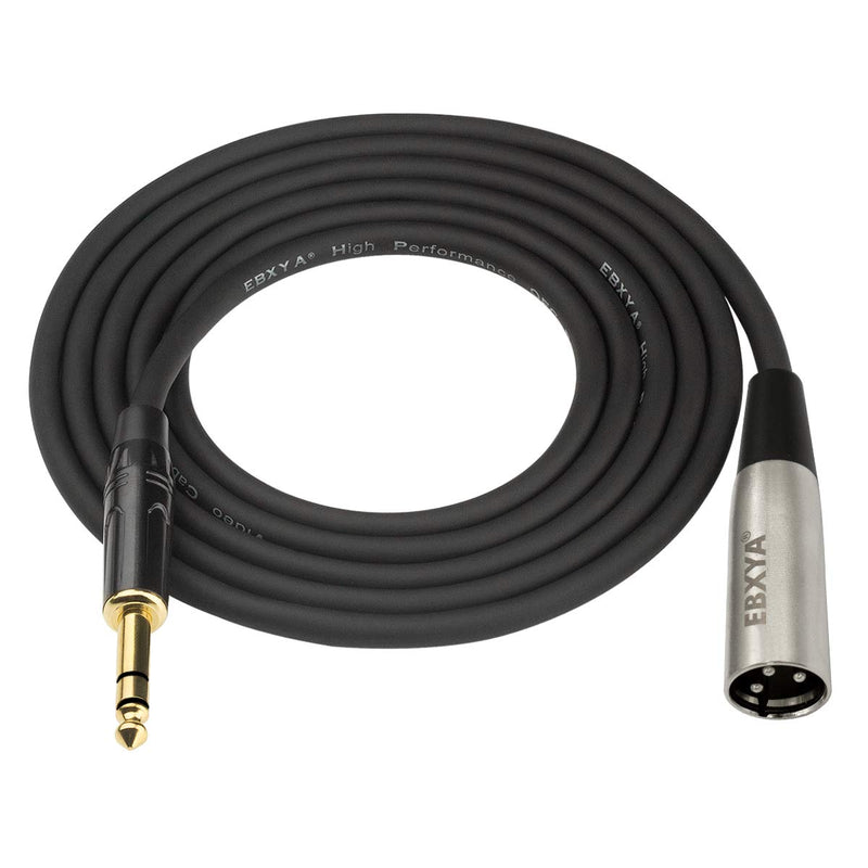 EBXYA 3ft 1/4" TRS to XLR Male Microphone Mic Cable Balanced with 3-Pin, 2 Packs 2 Packs of 1/4 TRS to XLR Male 3 Feet