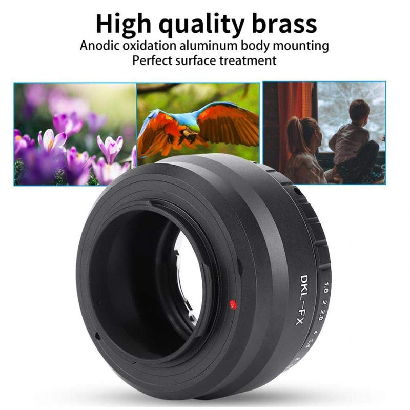 Tonysa DKL-FX Aluminium Alloy Manual Focusing Lens Adapter Ring for Voigtlander/Schneider DKL Lens to Fit for Fuji FX Camera Body